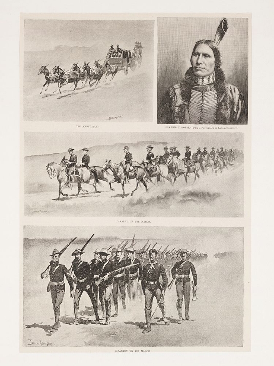 Picture of CONCENTRATING TROOPS ON THE NORTHERN INDIAN AGENCIES 1890