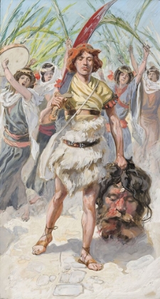 Picture of DAVID TAKES THE HEAD OF GOLIATH TO JERUSALEM
