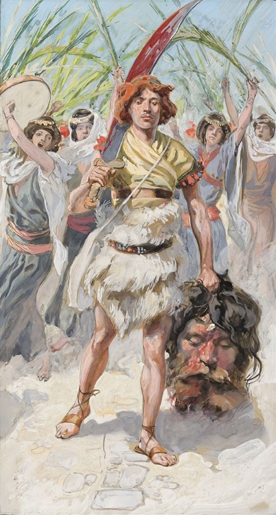 Picture of DAVID TAKES THE HEAD OF GOLIATH TO JERUSALEM