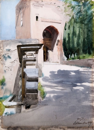 Picture of GATEWAY IN ALHAMBRA 1887