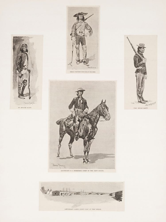 Picture of INDIANS AS IRREGULAR CAVALRY 1890