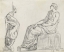 Picture of SEATED WOMAN AND MAN SPRAWLING ON THE GROUND CIRCA 1775