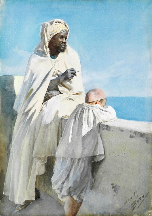 Picture of MAN AND BOY IN ALGIERS