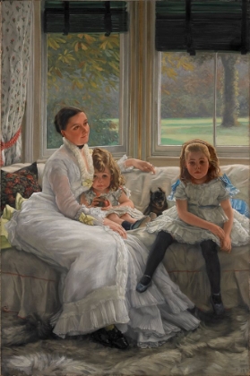 Picture of PORTRAIT OF MRS CATHERINE SMITH GILL AND TWO OF HER CHILDREN