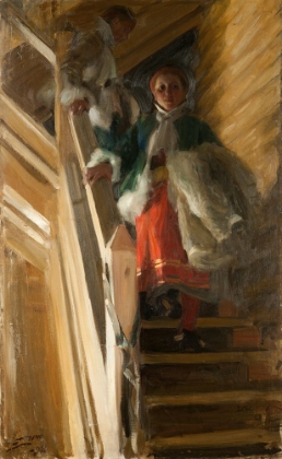 Picture of ON THE ATTIC STAIRS 1898
