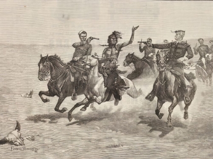 Picture of ARREST OF A BLACKFEET MURDERER 1888