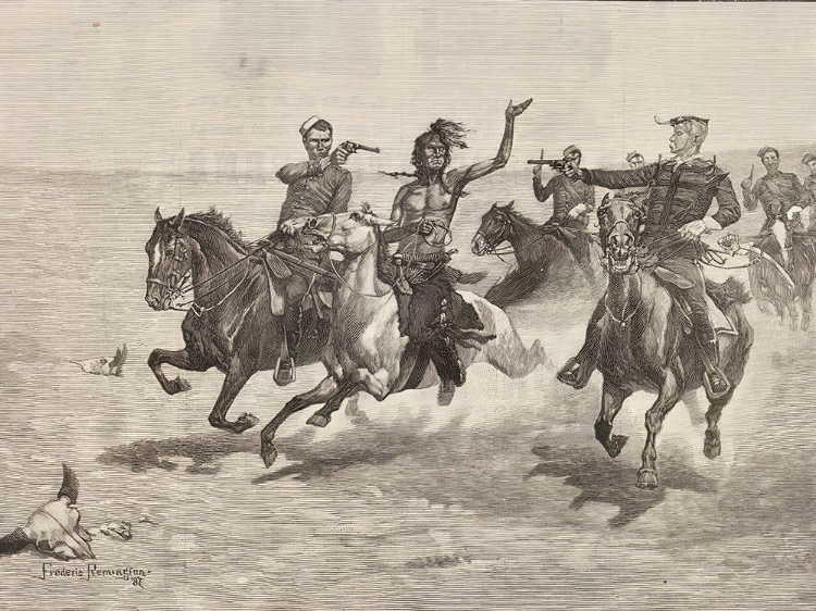 Picture of ARREST OF A BLACKFEET MURDERER 1888