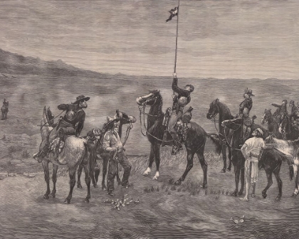 Picture of SIGNALING THE MAIN COMMAND 1886 HARPERS IMAGE