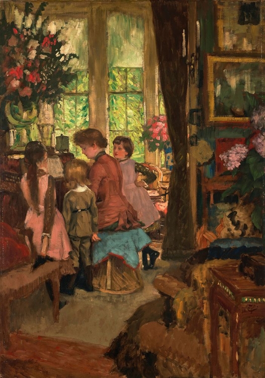 Picture of KATHLEEN NEWTON AT THE PIANO CA 1880