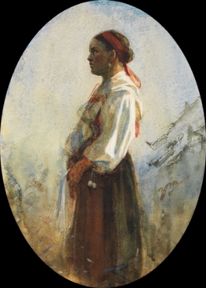 Picture of A YOUNG FARM GIRL