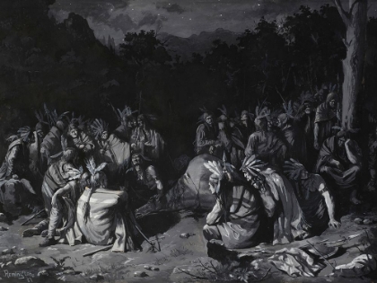 Picture of INDIAN GATHERING 1887