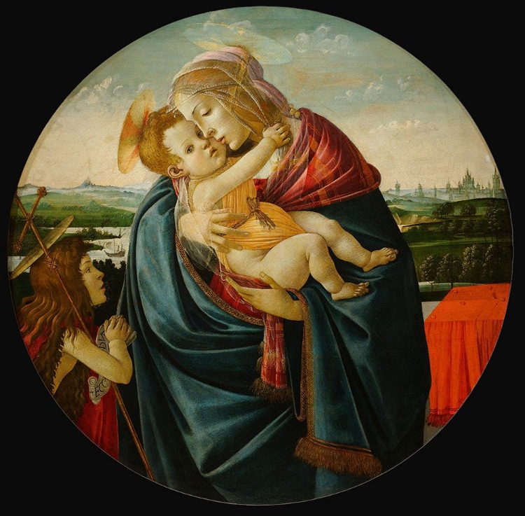 Picture of VIRGIN AND CHILD WITH SAINT JOHN THE BAPTIST CA 1490