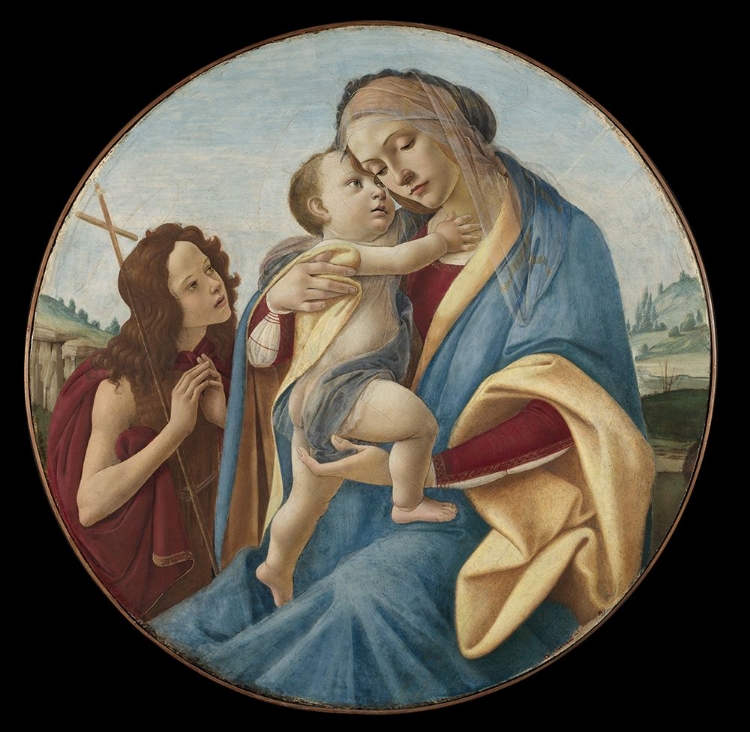 Picture of VIRGIN AND CHILD WITH THE YOUNG SAINT JOHN THE BAPTIST CA 1490