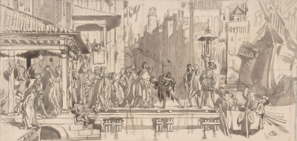 Picture of THE DEPARTURE OF THE PRODIGAL SON 1862