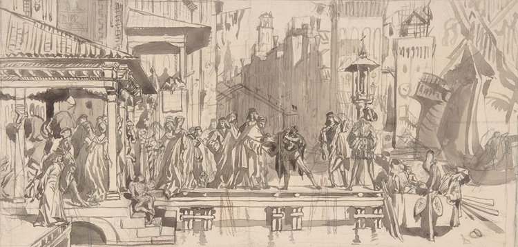 Picture of THE DEPARTURE OF THE PRODIGAL SON 1862