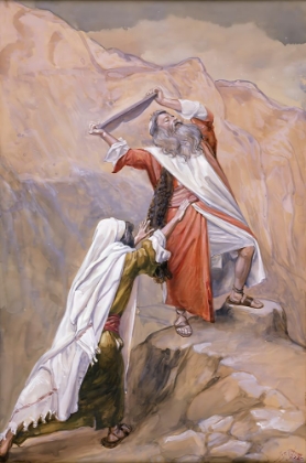 Picture of MOSES DESTROYETH THE TABLES OF THE TEN COMMANDMENTS