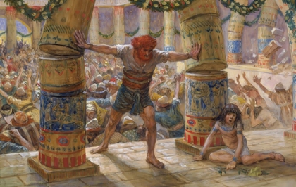 Picture of SAMSON PUTS DOWN THE PILLARS