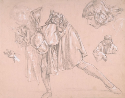 Picture of STUDY OF A YOUNG MAN, FOR THE PAINTING THE DEPARTURE OF THE PRODIGAL SON 1862