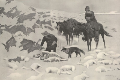 Picture of THE FROZEN SHEEP HERDER 1900
