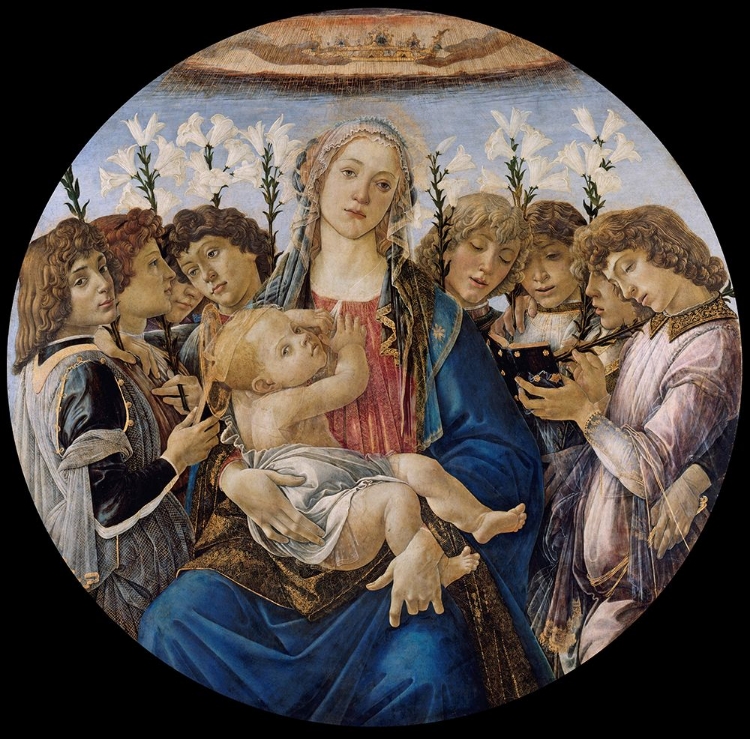 Picture of MARY WITH THE CHILD AND SINGING ANGELS CA 1477