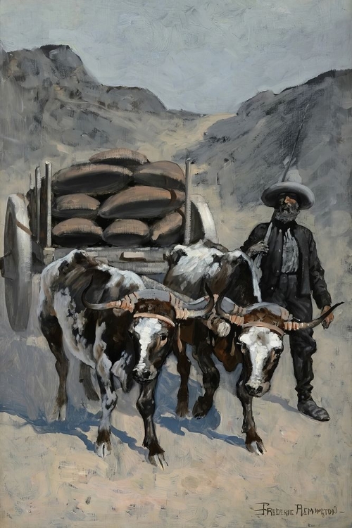 Picture of OX CART TRAIGUEN CA 1890