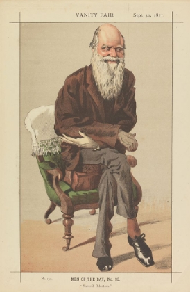 Picture of VANITY FAIR MEN OF THE DAY, NO. 33, NATURAL SELECTION 1871
