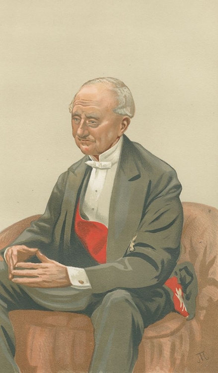 Picture of VANITY FAIR MILITARY AND NAVY SPANISH IRONCLADS, ADMIRAL SIR HASTINGS REGINALD YELVERTON 1877