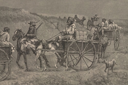 Picture of A FUR TRAIN FROM THE FAR NORTH 1888