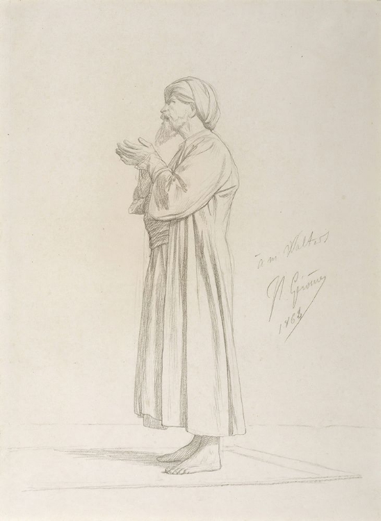 Picture of ARAB STANDING IN PRAYER 1864