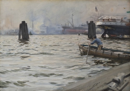 Picture of THE PORT OF HAMBURG 1891