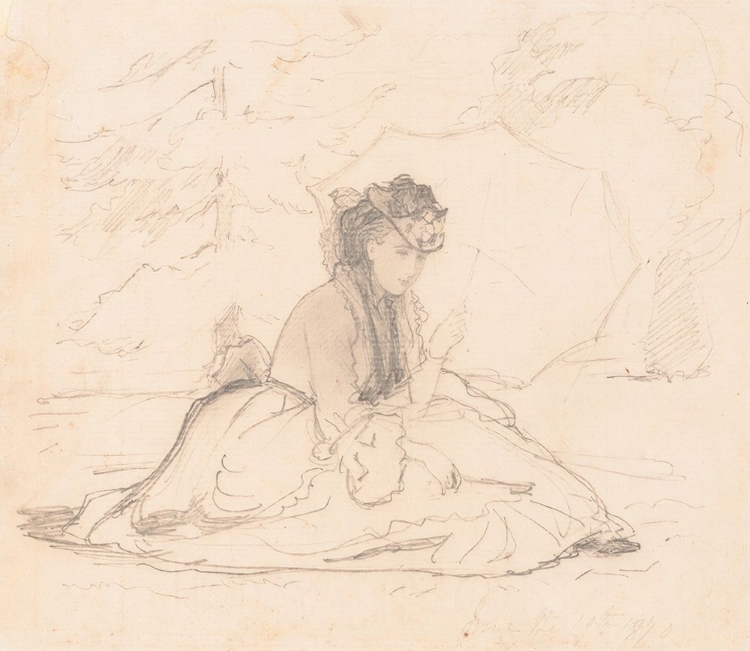 Picture of WOMAN WITH A PARASOL