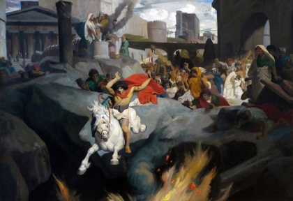 Picture of THE LEAP OF MARCUS CURTIUS 1850