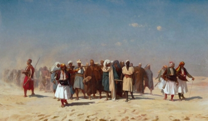 Picture of EGYPTIAN RECRUITS CROSSING THE DESERT 1857