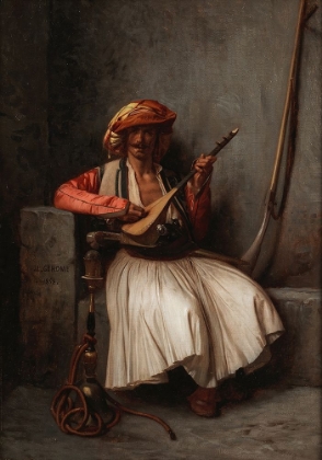 Picture of THE LUTE PLAYER 1858