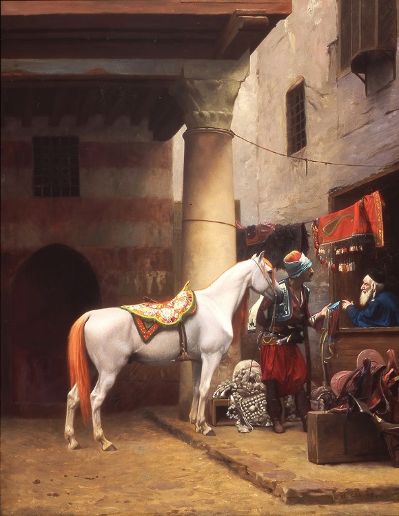 Picture of THE SADDLE BAZAAR, CAIRO 1883