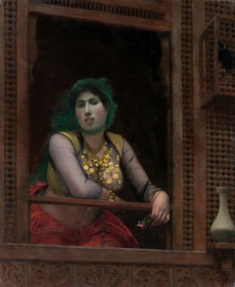 Picture of WOMAN AT A BALCONY 1887
