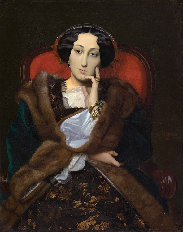 Picture of PORTRAIT OF A WOMAN 1851