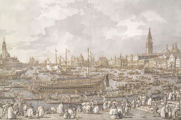 Picture of THE DOGE OF VENICE DEPARTING FOR THE LIDO