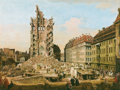 Picture of THE RUINS OF THE OLD KREUZKIRCHE DRESDEN