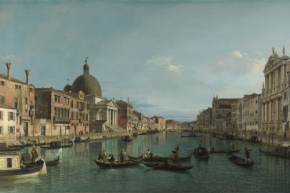 Picture of VENICE THE GRAND CANAL WITH S. SIMEONE PICCOLO