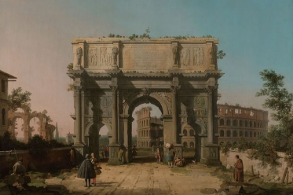 Picture of VIEW OF THE ARCH OF CONSTANTINE WITH THE COLOSSEUM