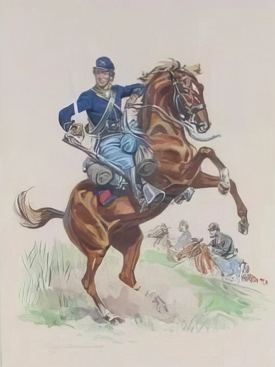Picture of DEPICTING A SOLDIER ON HORSEBACK