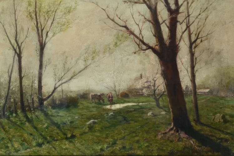 Picture of SUNLIT MEADOW WITH COWS