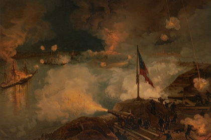 Picture of BATTLE OF PORT HUDSON - PASSING THE RIVER BATTERIES