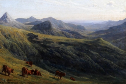 Picture of CATTLE ON A HILL