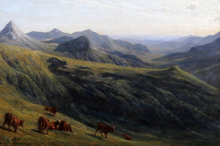 Picture of CATTLE ON A HILL