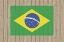 Picture of BRAZIL FLAG PAINTED ON A WOOD FENCE
