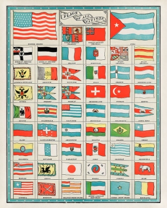 Picture of THE FLAGS OF ALL NATIONS 1901