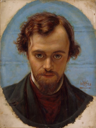 Picture of PORTRAIT OF DANTE GABRIEL ROSETTI 1853