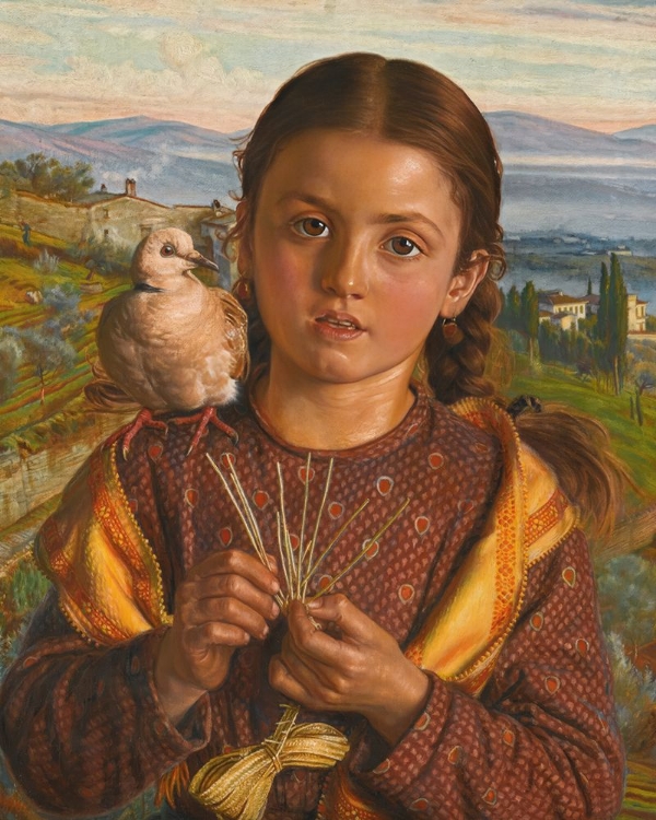 Picture of TUSCAN GIRL PLAITING STRAW 1869